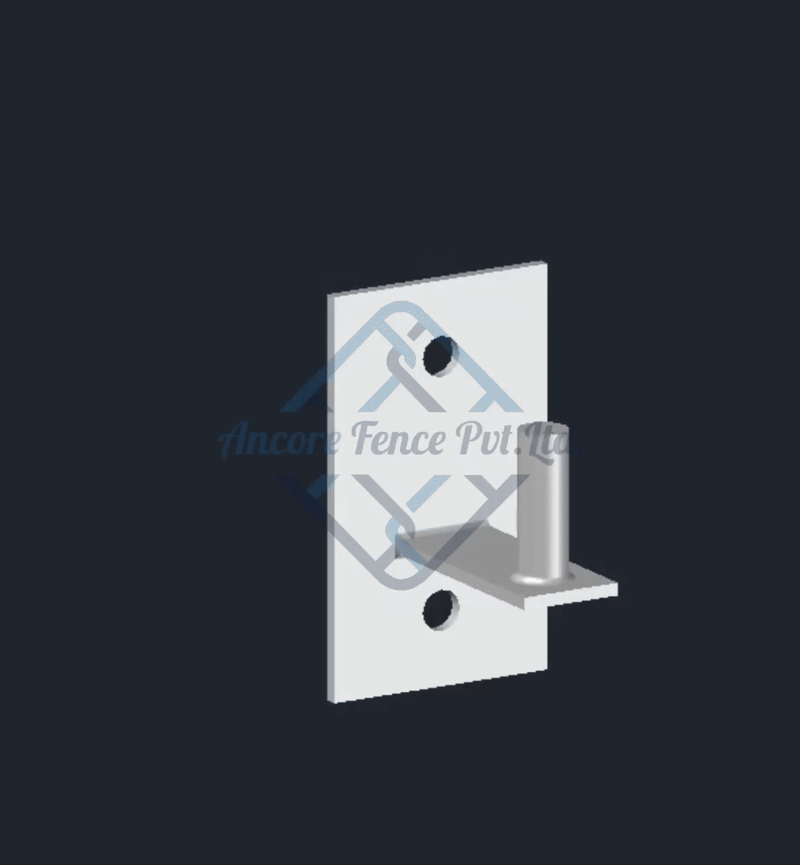 Wall Mount Flat Back Hinge